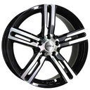 INTER ACTION KARGIN GLOSS BLACK POLISHED 7.5x17 5/112 ET45 CB66.5