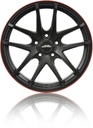 INTER ACTION RED HOT MATT BLACK RED 7.5x17 5/100 ET35 CB57.1