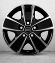 BORBET CWG GLOSS BLACK POLISHED 6x16 5/118 ET68 CB71.1