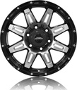 INTER ACTION GRABBER GLOSS BLACK POLISHED 8x17 6/139.7 ET25 CB110.1