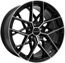 ROMAC VORTEX GLOSS BLACK / POLISHED 10x20 5/120 ET40 CB72.6