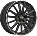 CMS C23 GLOSS BLACK POLISHED LIP 7.5x17 5/112 ET40 CB66.5