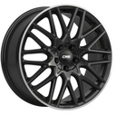 CMS C25 GLOSS BLACK POLISHED LIP 7.5x18 5/112 ET54 CB66.6