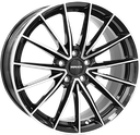 MONACO WHEELS GP14 BLACK POLISHED 7.5x18 5/112 ET45 CB66.6