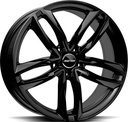 GMP ATOM GLOSSY BLACK 7.5x17 5/100 ET35 CB57.1