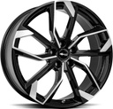 BROCK RC34 BLACK FULL POLISH 7.5x18 5/108 ET50 CB63.4