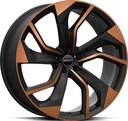 GMP REBEL SATIN BLACK BRONZE DIAMOND 9x20 5/112 ET20 CB66.5