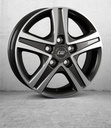 BORBET CWD ANTHRACITE DARK POLISHED 7x17 5/108 ET46 CB65.1
