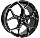 MONACO WHEELS GP16 BLACK POLISHED 8x19 5/112 ET39 CB66.5