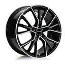 AVUS AF18 GLOSS BLACK POLISHED 9.5x22 5/112 ET31 CB66.4